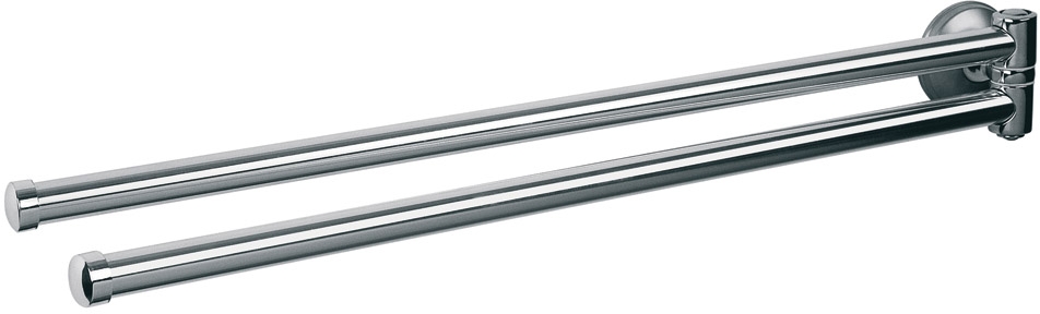 Bisk Dakota wieszak dwuramienny ruchomy chrom/satyn 71450