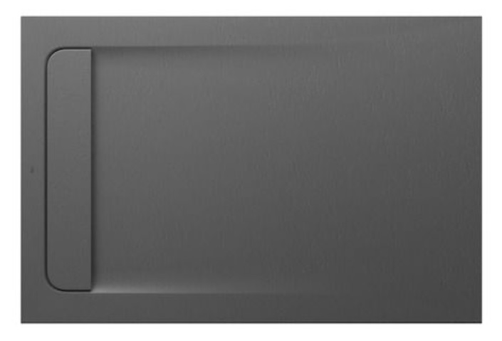 Roca Aquos brodzik 120x80 cm prostokątny kompozyt Stonex szary łupek AP6014B032001200