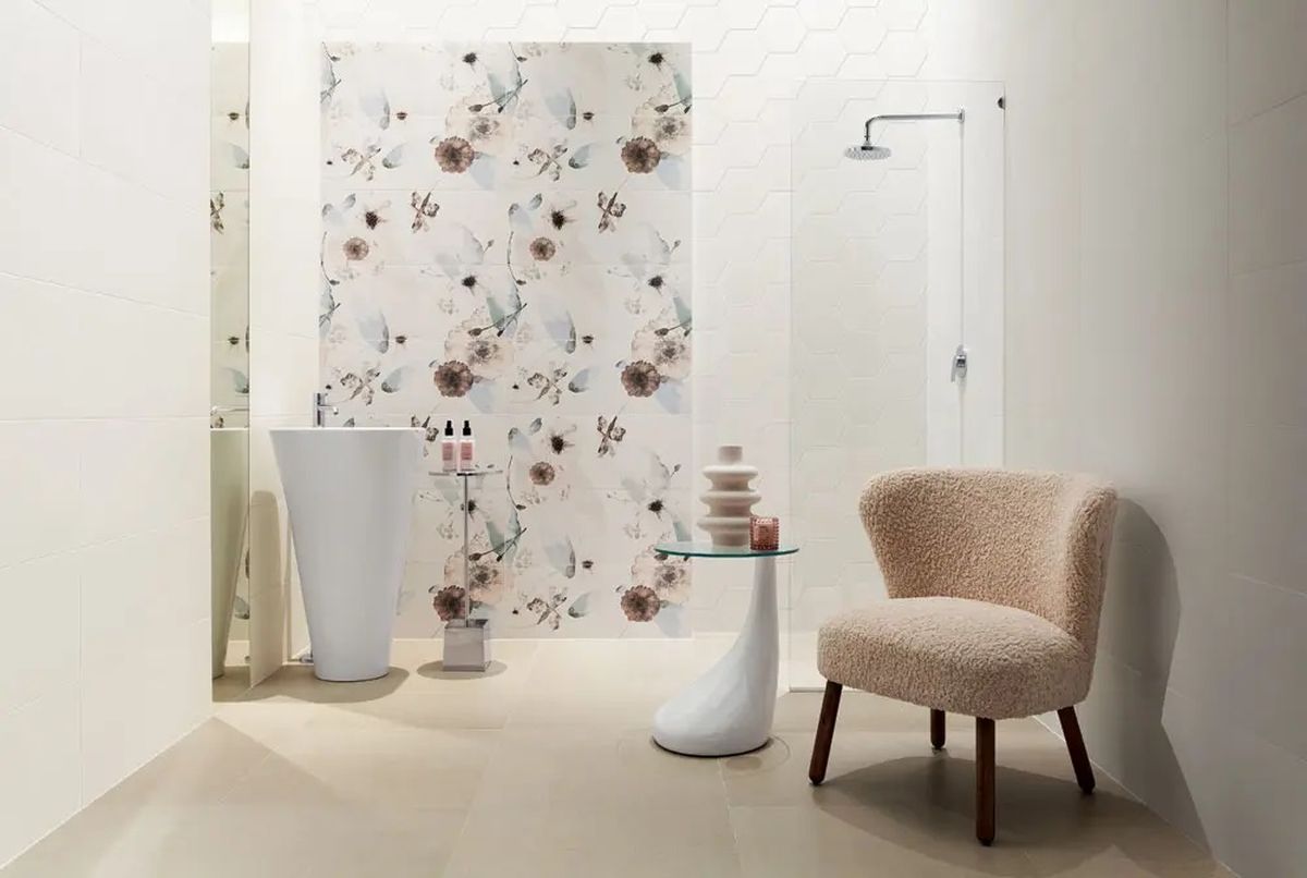 Tubądzin Mild Garden dekor ścienny 89,4x74,8 cm mix kolorów