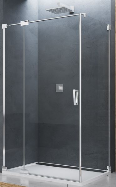 SanSwiss Cadura ścianka prysznicowa 90 cm boczna połysk/szkło przezroczyste CAT10905007