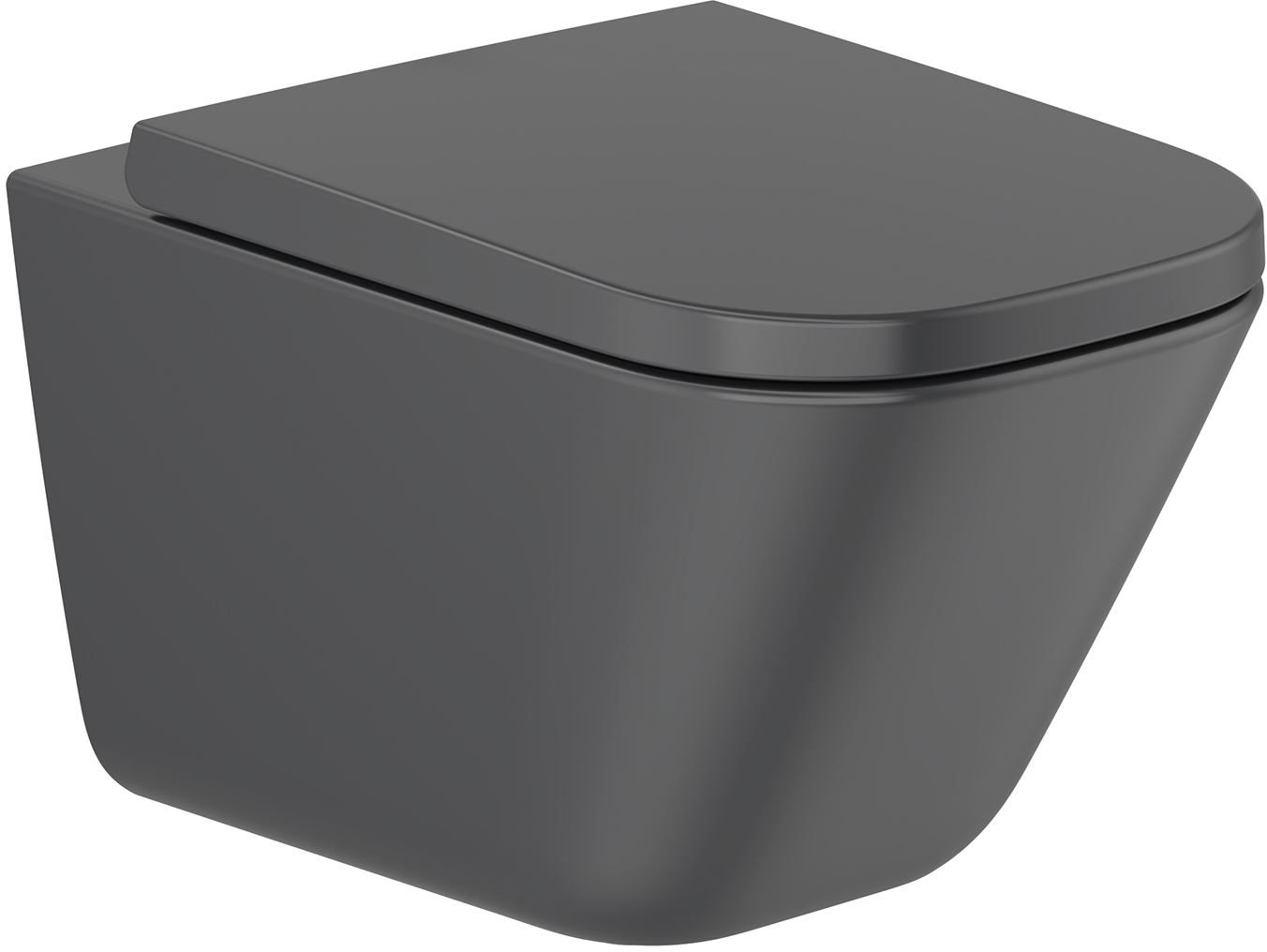 Roca Gap miska WC wisząca bez kołnierza czarny A34647L080 - Wysyłka w 24h