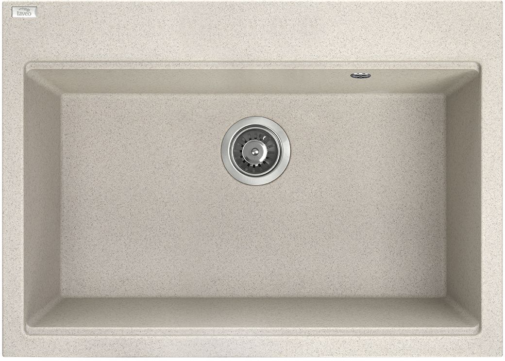 Laveo Tau zlewozmywak granitowy 70x50 cm beżowy SBT4107
