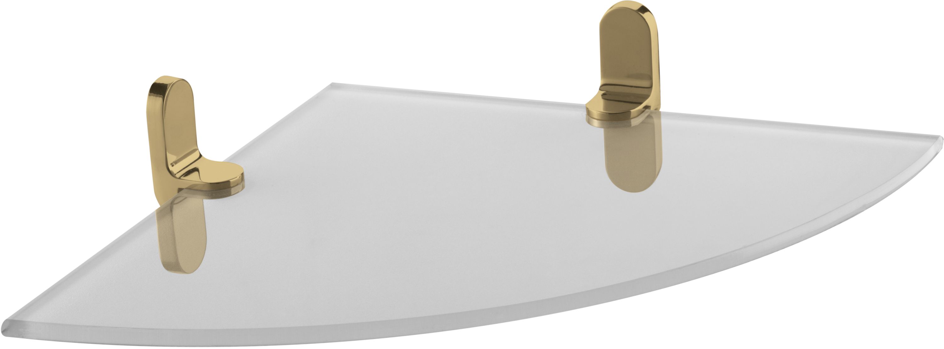 Bisk Nature półka narożna szkło/złoto 05851 - Wysyłka w 24h