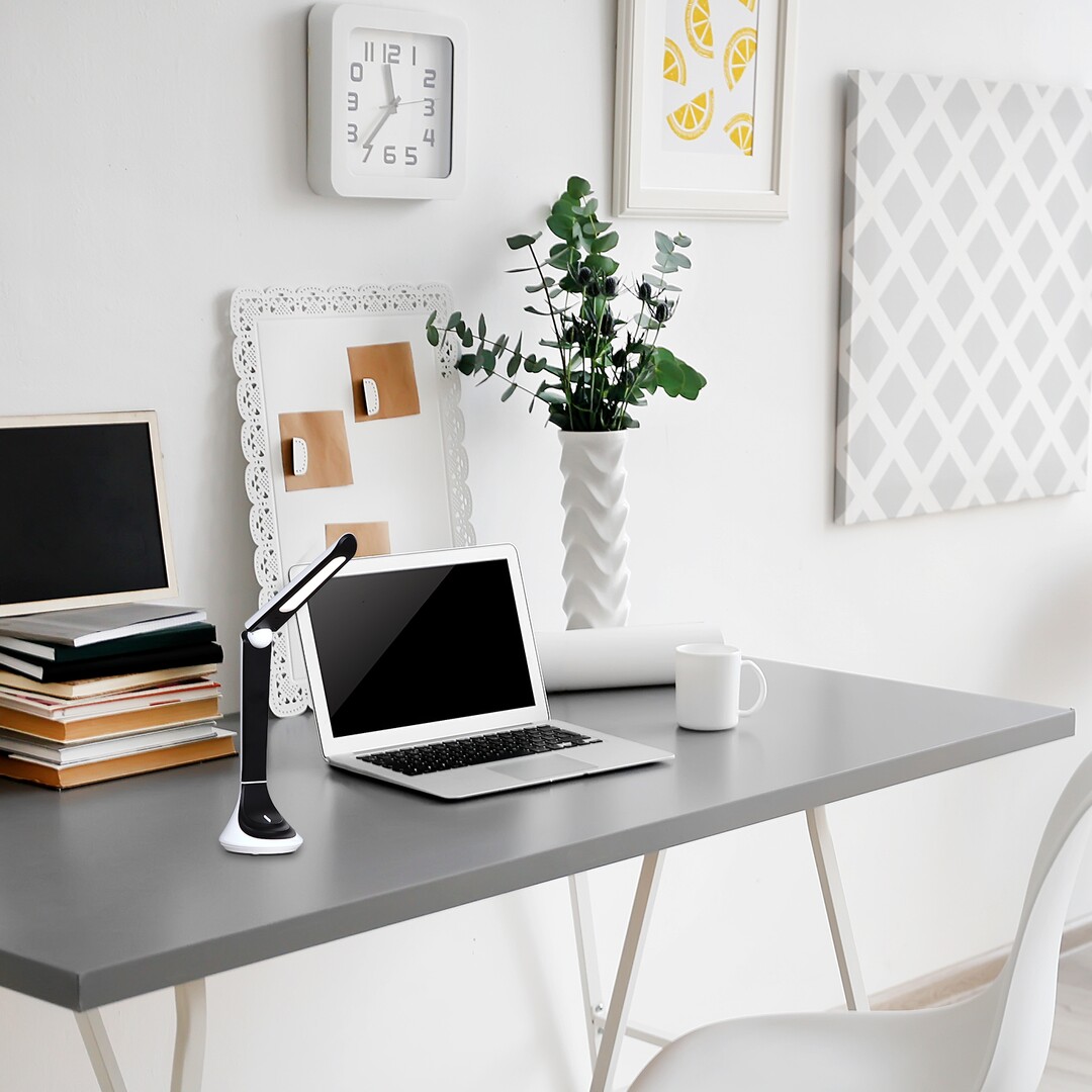 Rabalux Balor lampa biurkowa 1x5W czarna/biała 3958