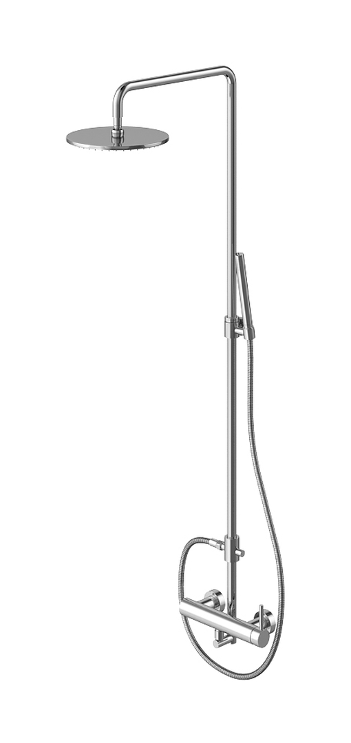Kohlman Roxin zestaw prysznicowy ścienny z deszczownicą chrom QW276R