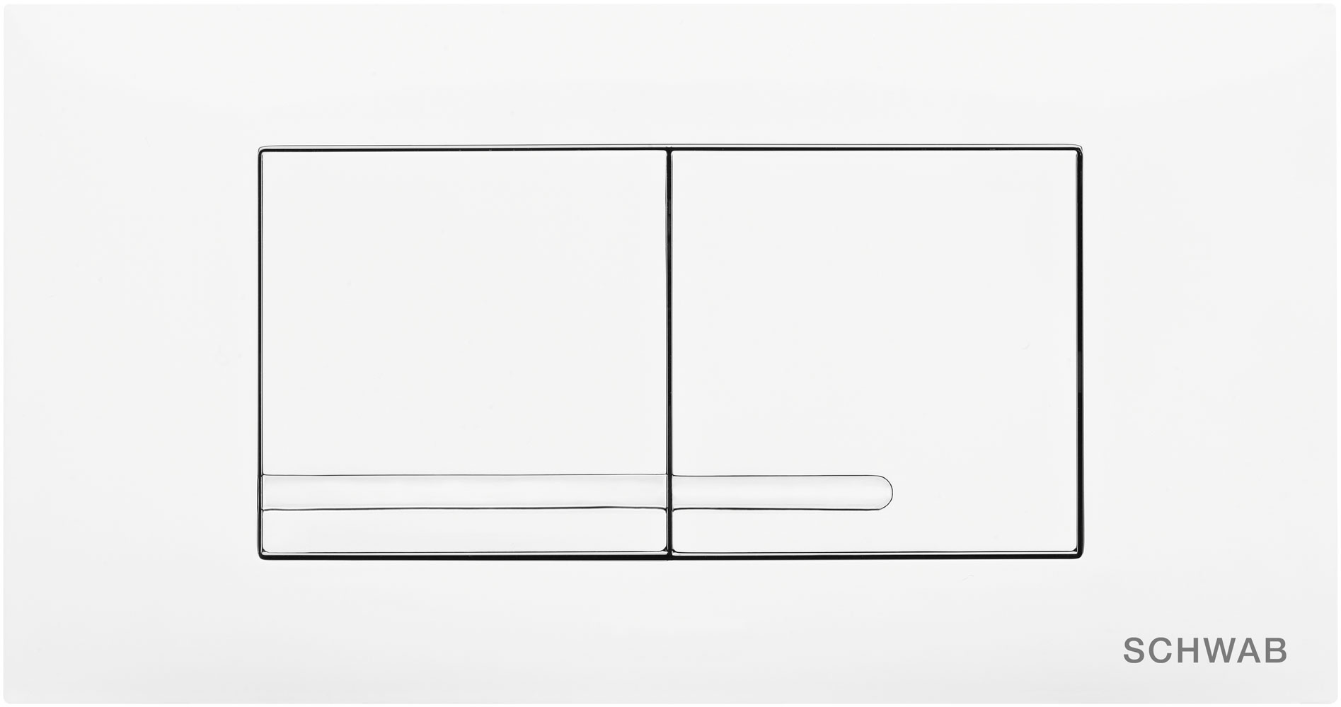 Schwab Gaios Duo przycisk spłukujący do WC tworzywo chrom błyszczący 4060418751