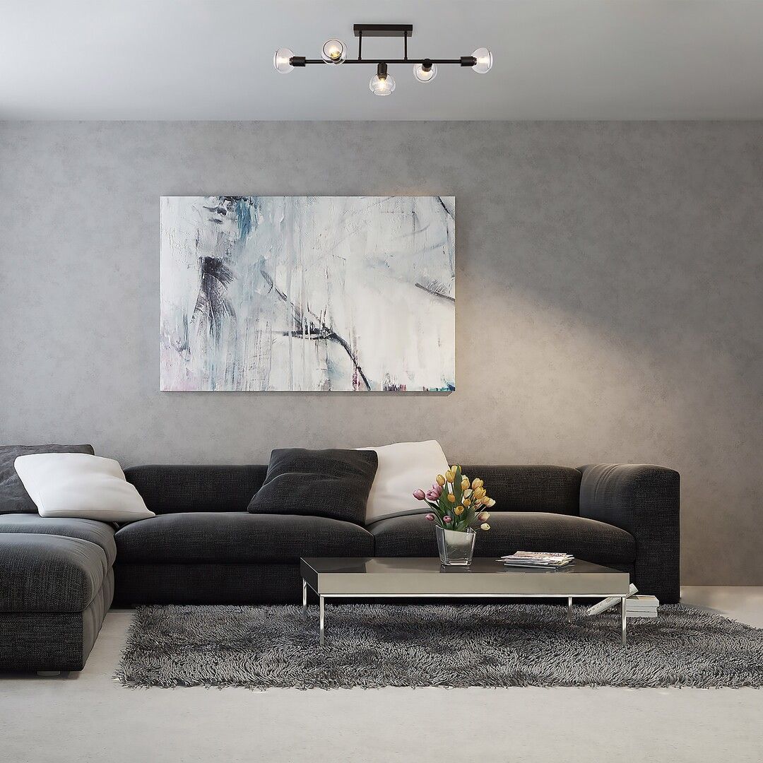 Rabalux Sullivan lampa podsufitowa 5x40W czarny/przydymiony 3296 - Wysyłka w 24h