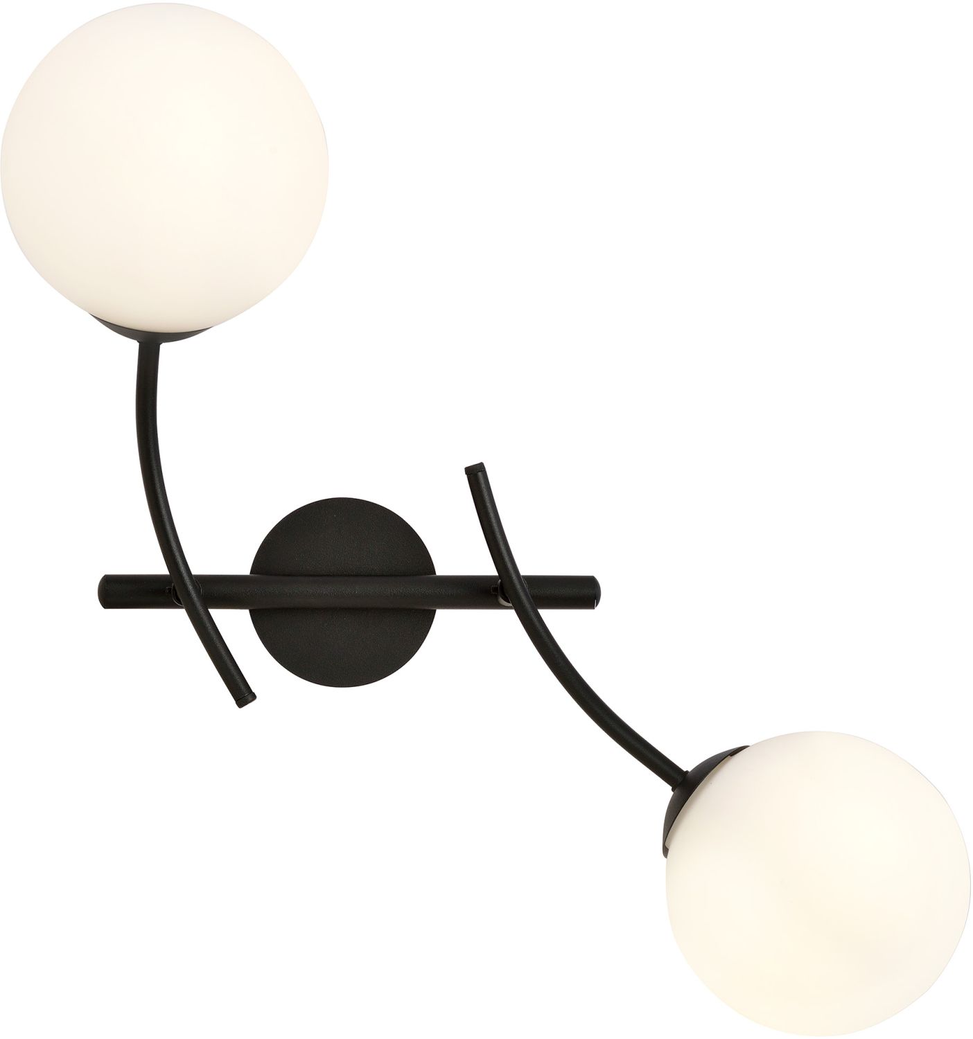 Emibig Hunter kinkiet 2x10 W czarny-opal 1102/K2