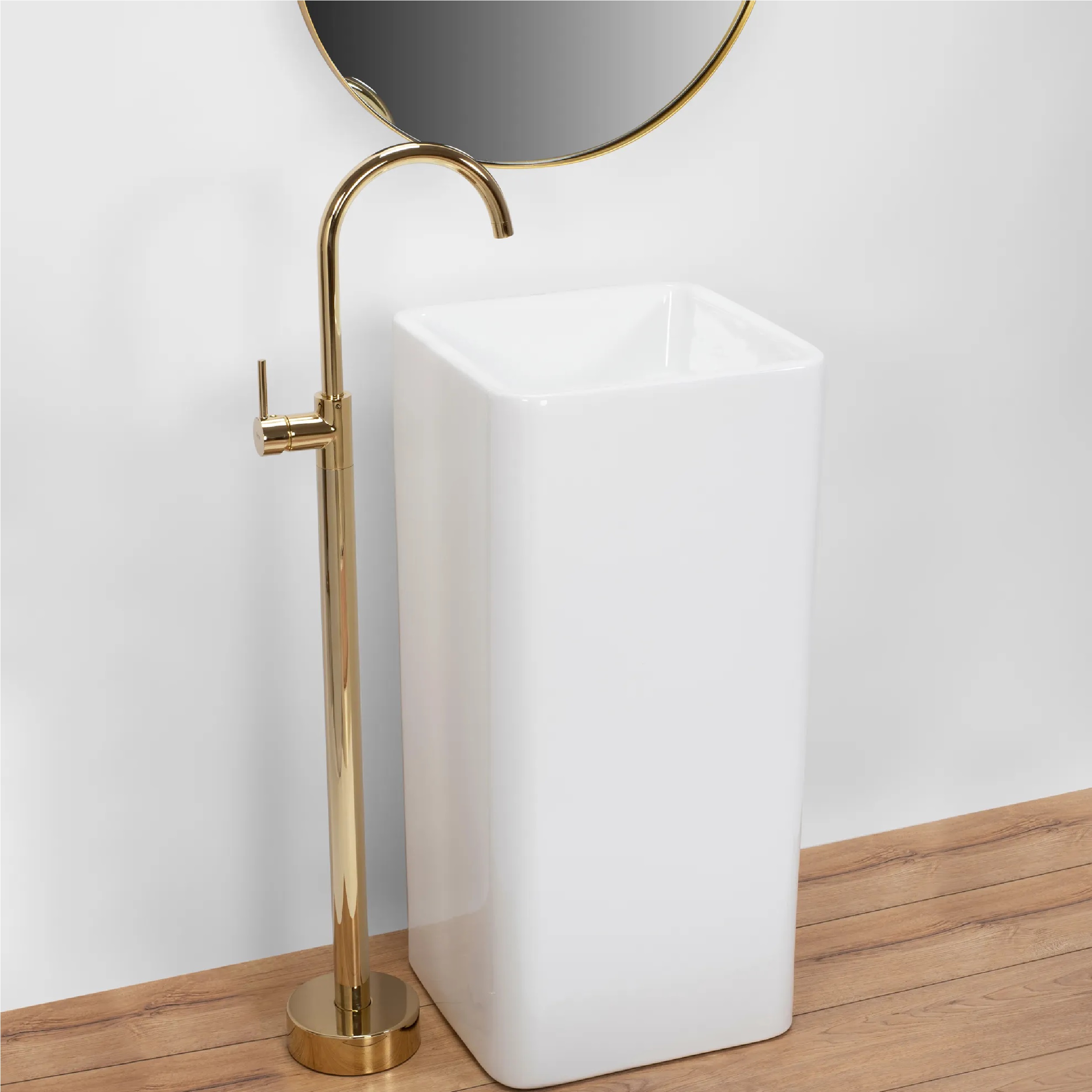 Rea Holly umywalka 40x40,5 cm wolnostojąca biała REA-U8005