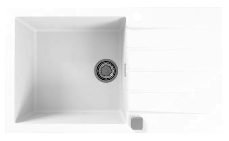 Alveus Cadit 40 zlewozmywak 86x50 cm Granital biały 1132027