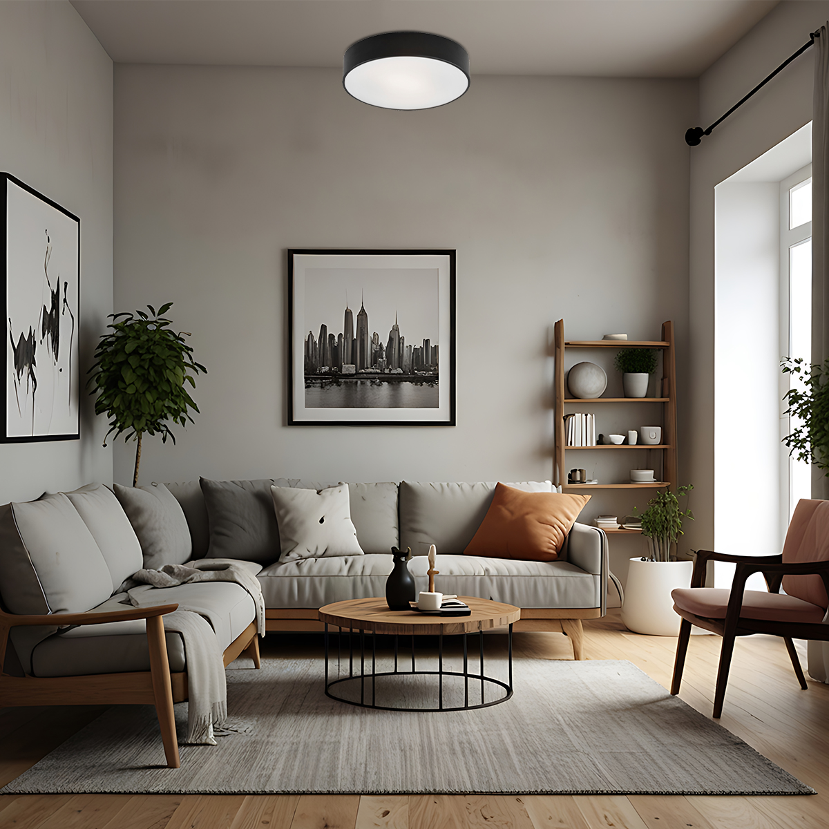 Argon Darling plafon 2x15W czarny 3081