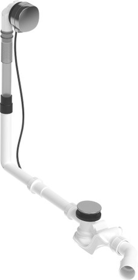 Duravit Quadroval zestaw przelewowo-odpływowy chrom 792207000001000