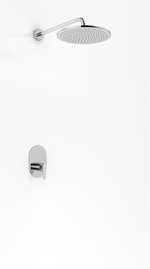 Kohlman Boxine zestaw prysznicowy podtynkowy z deszczownicą 20 cm chrom QW220BR20