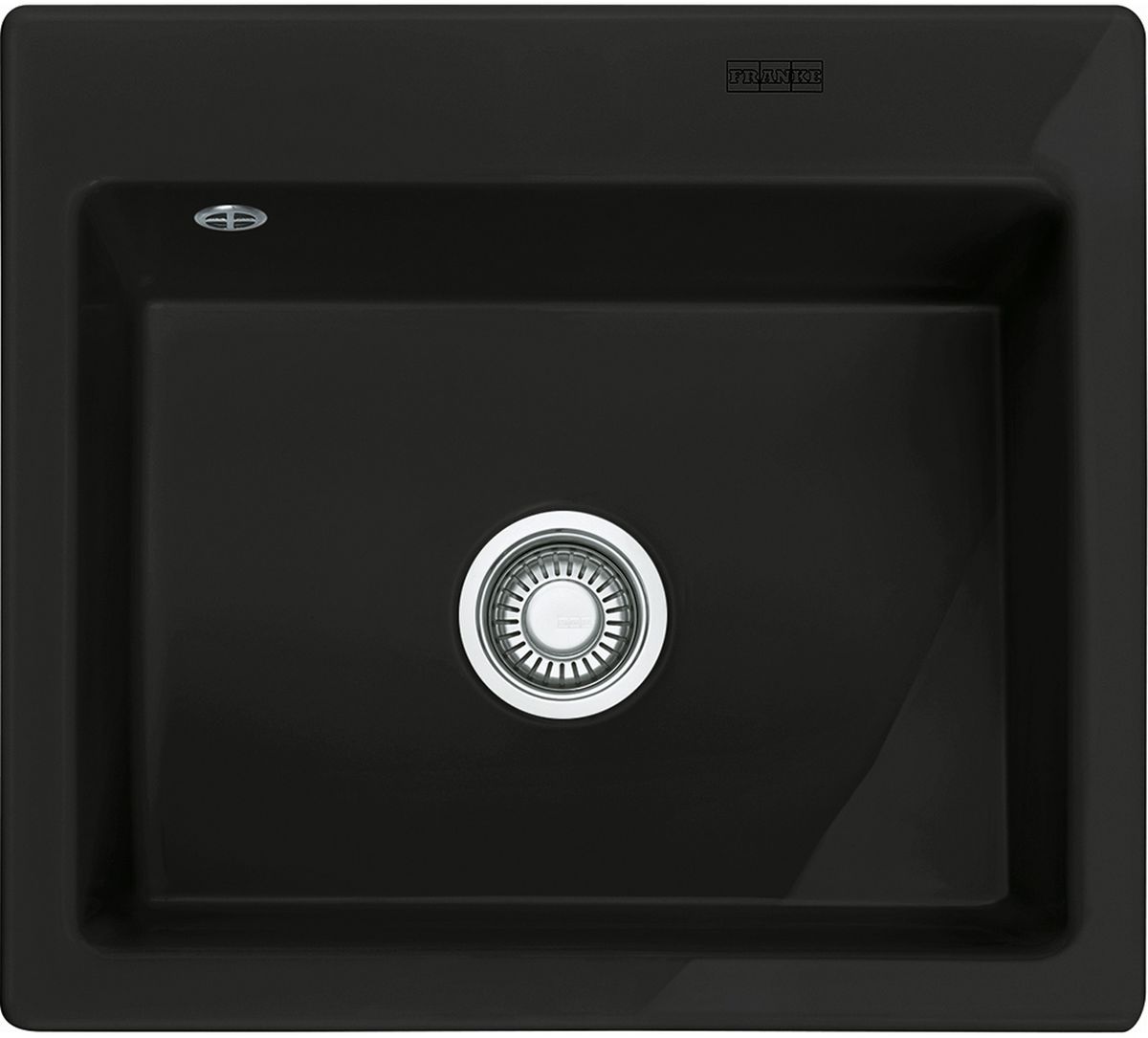 Franke Mythos MTK 610-58 zlewozmywak ceramiczny 58x51 cm Fraceram czarny mat 124.0442.552