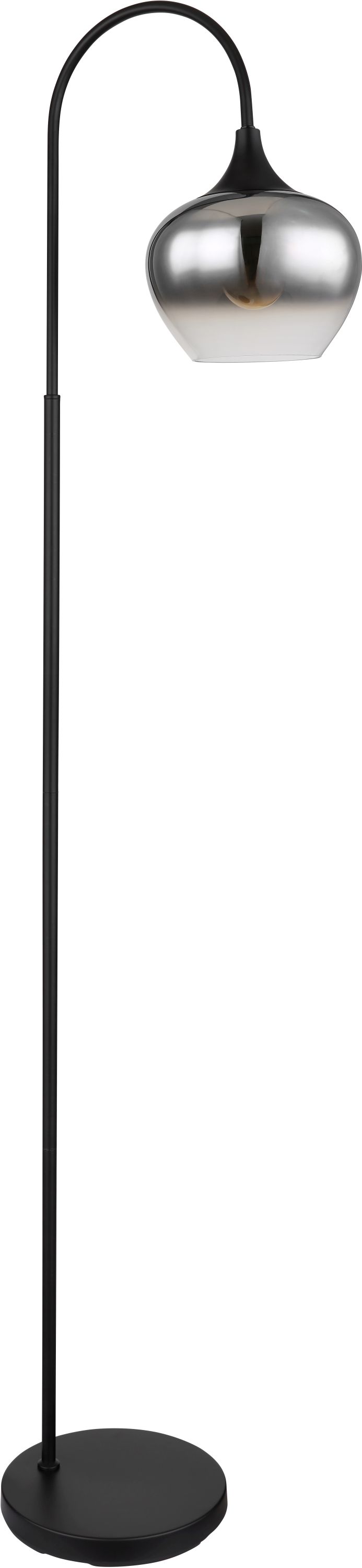 Globo Lighting Maxy lampa stojąca 1x40W czarny mat/szkło dymne 15548S