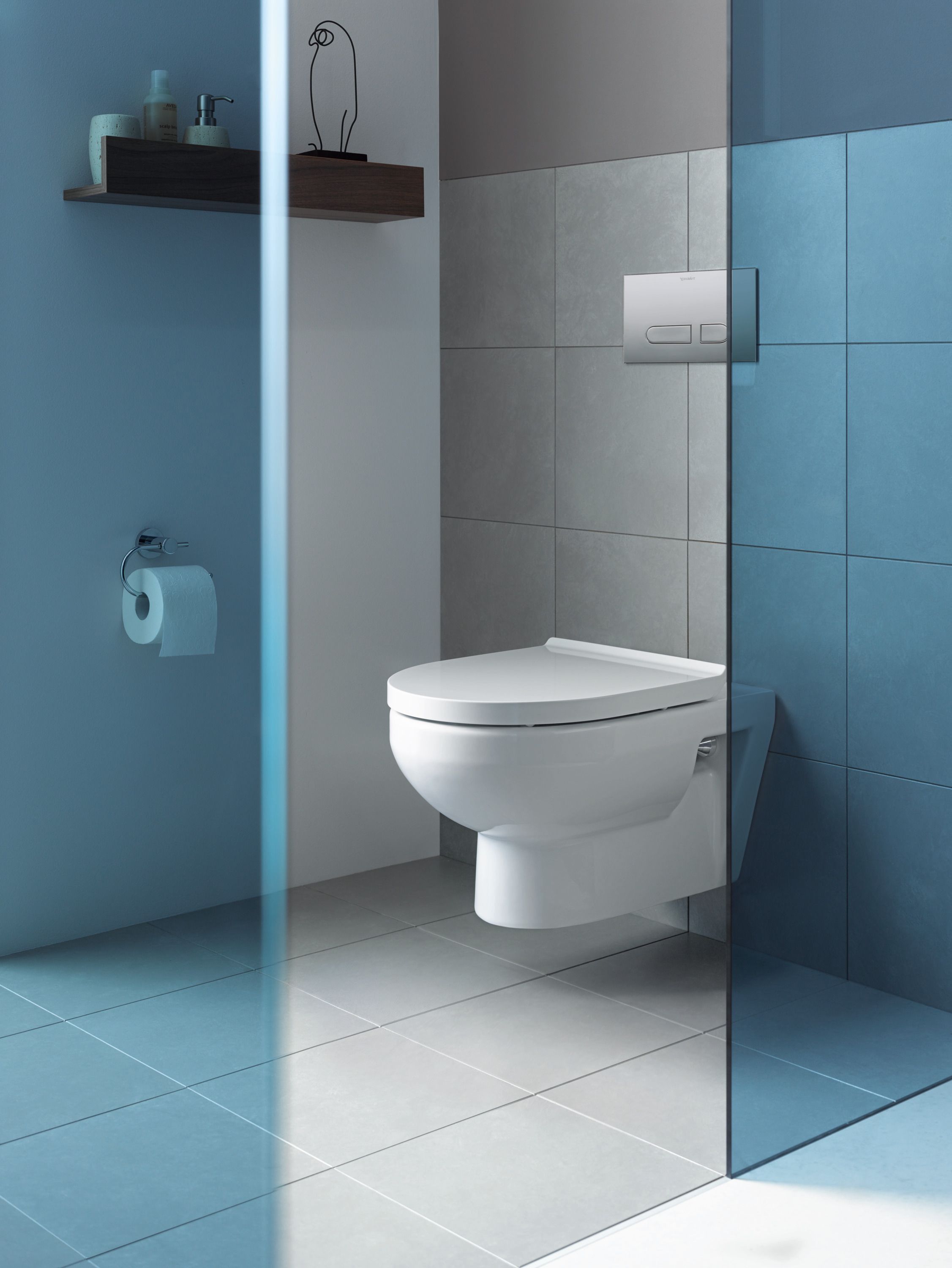 Duravit No. 1 miska WC z deską wolnoopadającą wisząca bez kołnierza biały 45750900A1