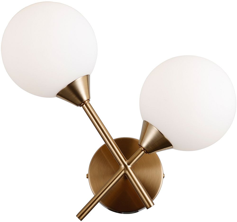 Italux Evora kinkiet 2x5 W mosiądz WL-55342-2-HB