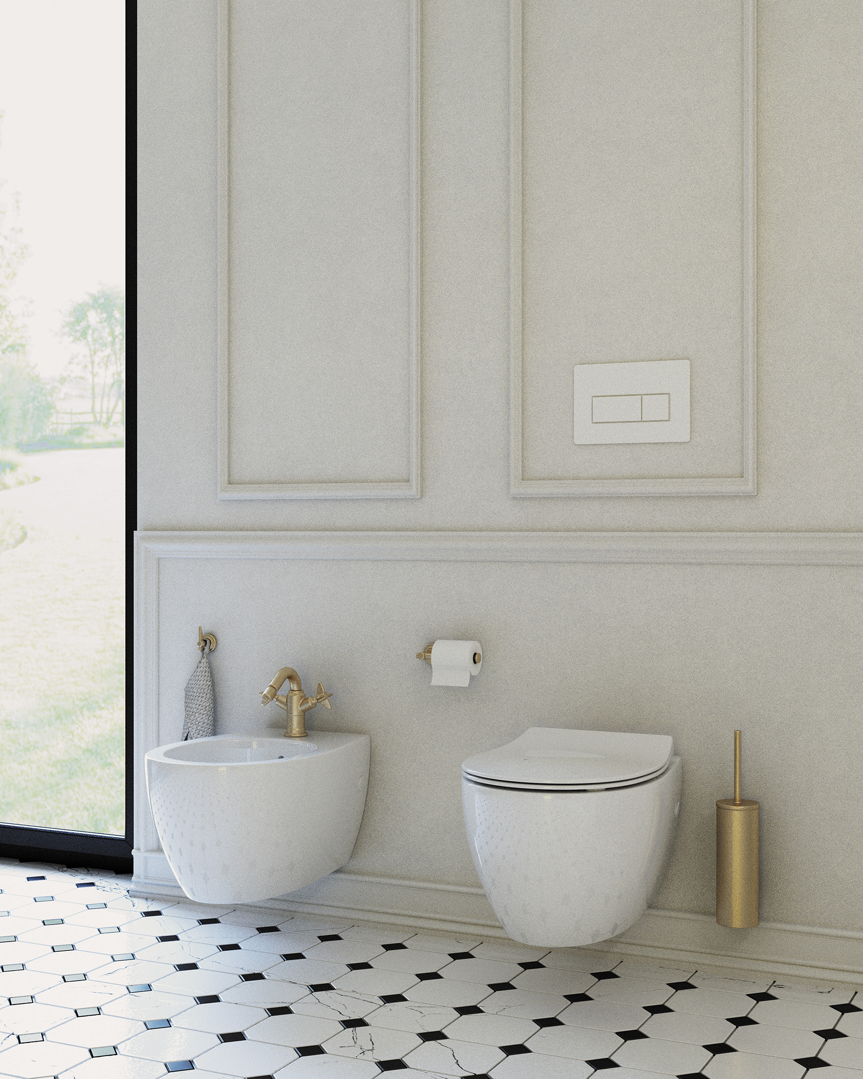 Deante Temisto uchwyt na papier toaletowy mosiądz ADT_M211 - Wysyłka w 24h