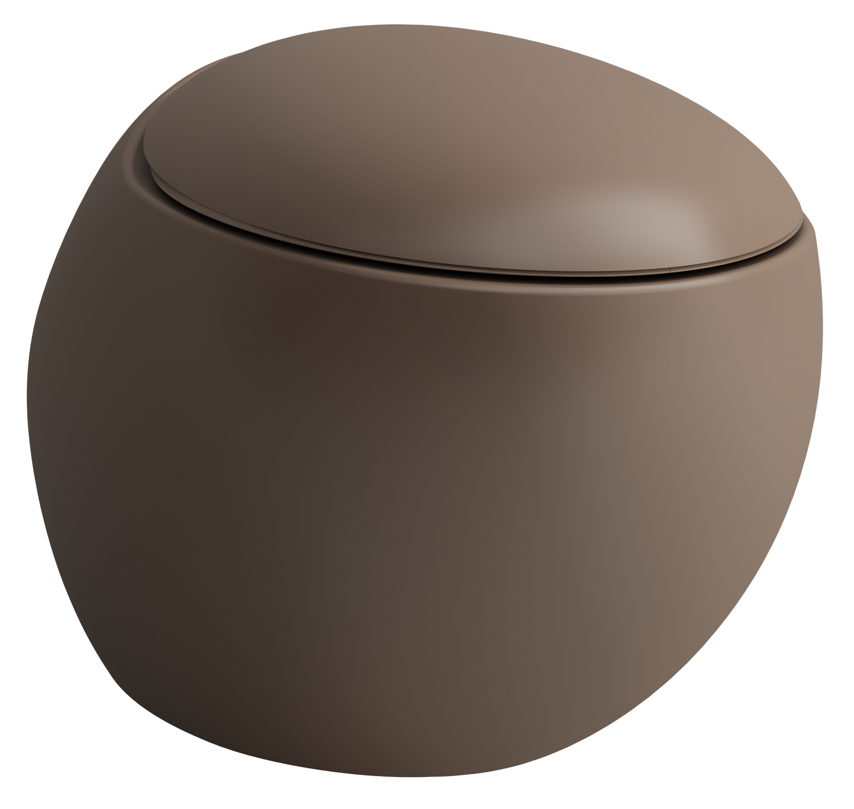 Laufen Il Bagno Alessi miska WC wisząca bez kołnierza brązowy mat H8209711880001