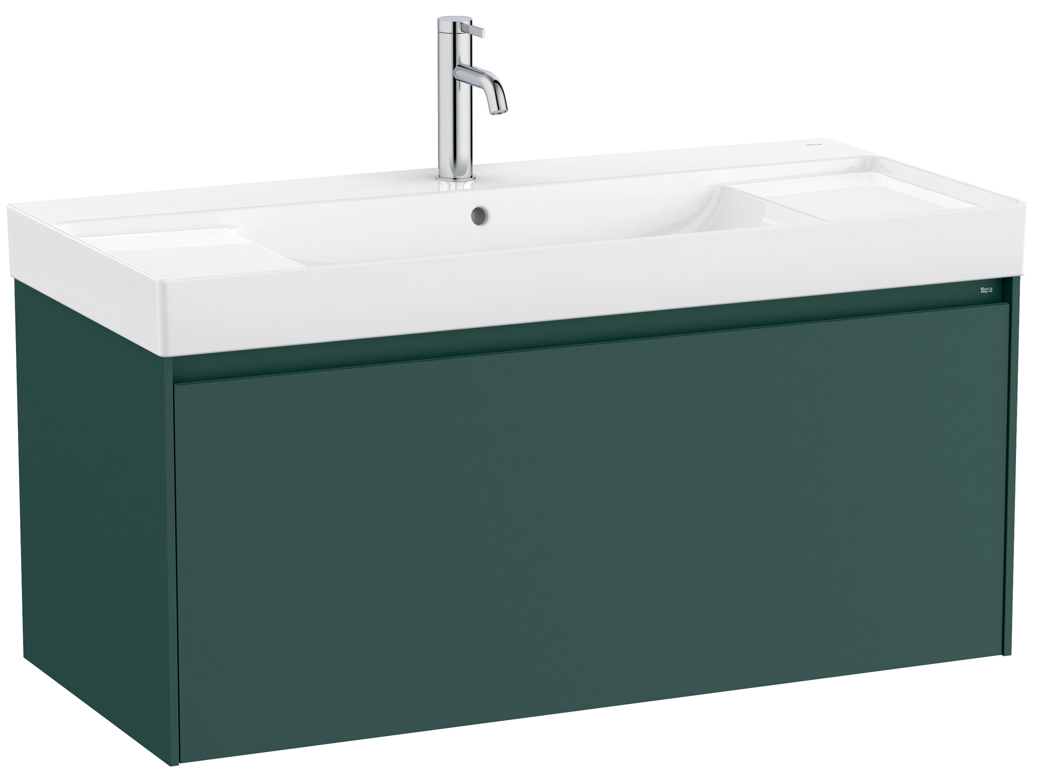 Roca Ona Unik umywalka z szafką 100 cm zielony mat A851686513