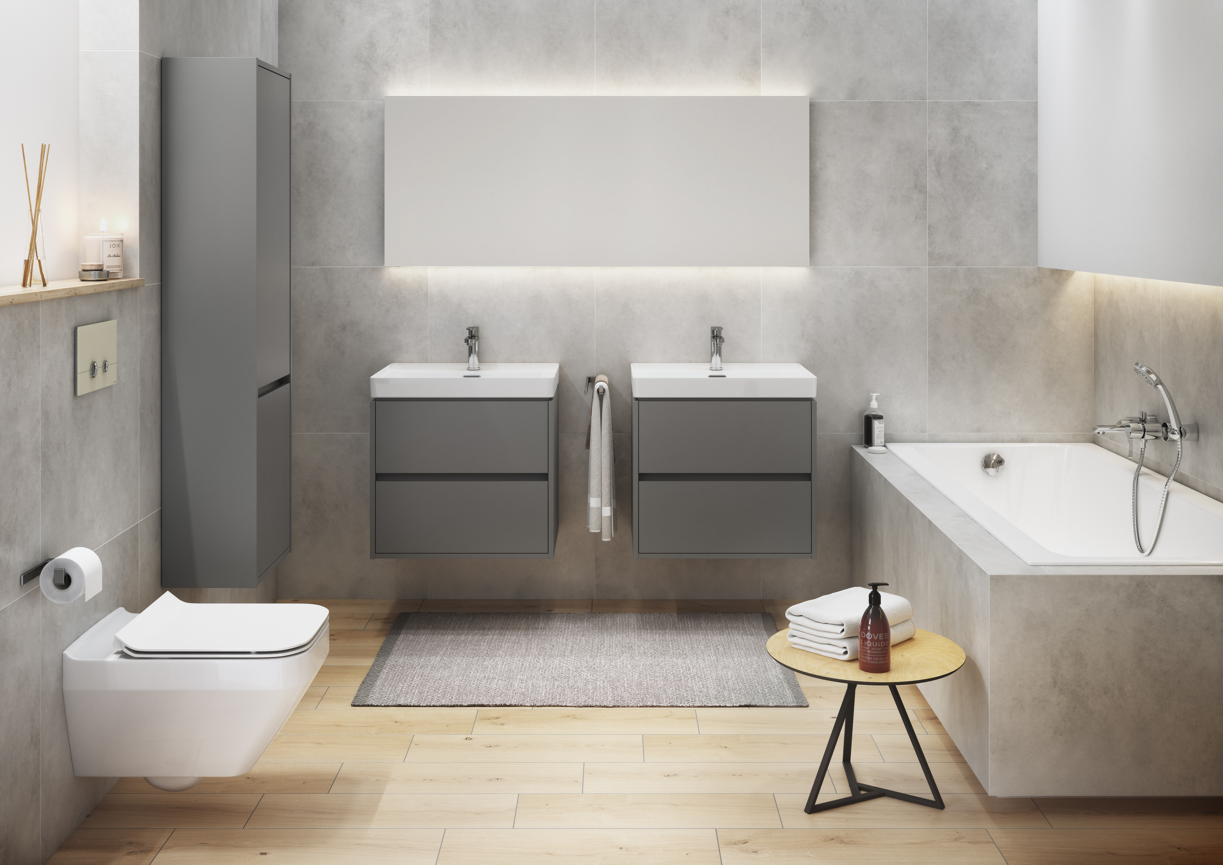 Cersanit Crea umywalka 50x40 cm meblowa prostokątna biała K114-005 - Wysyłka w 24h