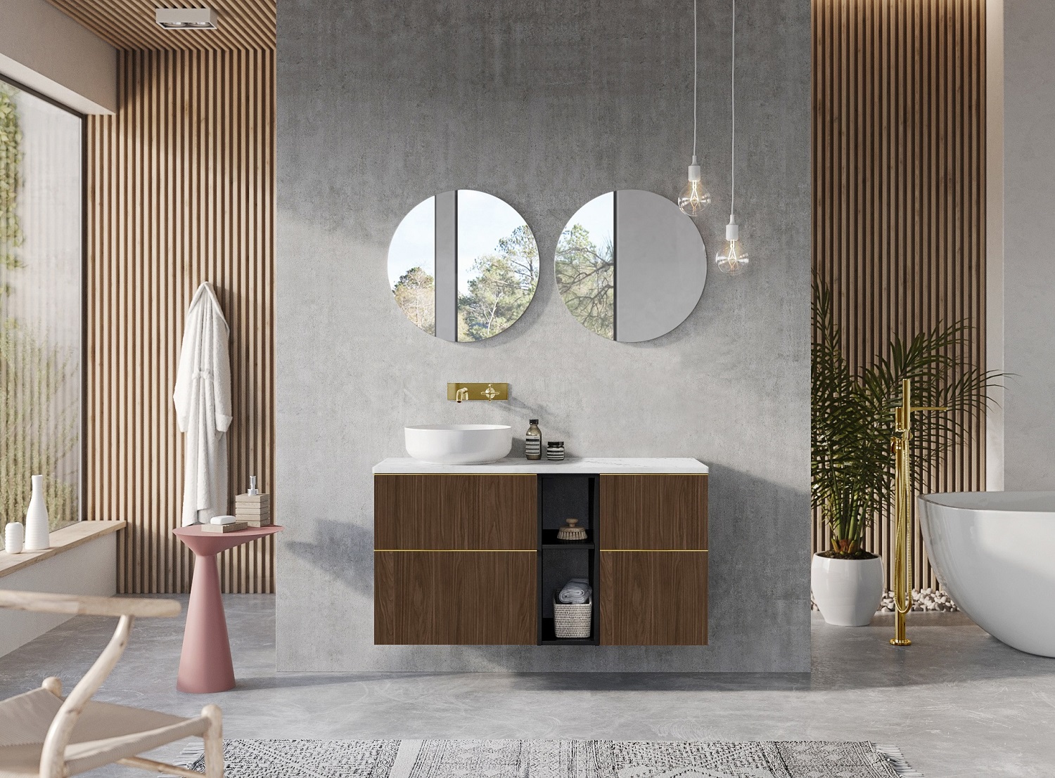 Elita Look szafka 40x44,9x63,5 cm boczna wisząca orzech lincoln RE080401027060