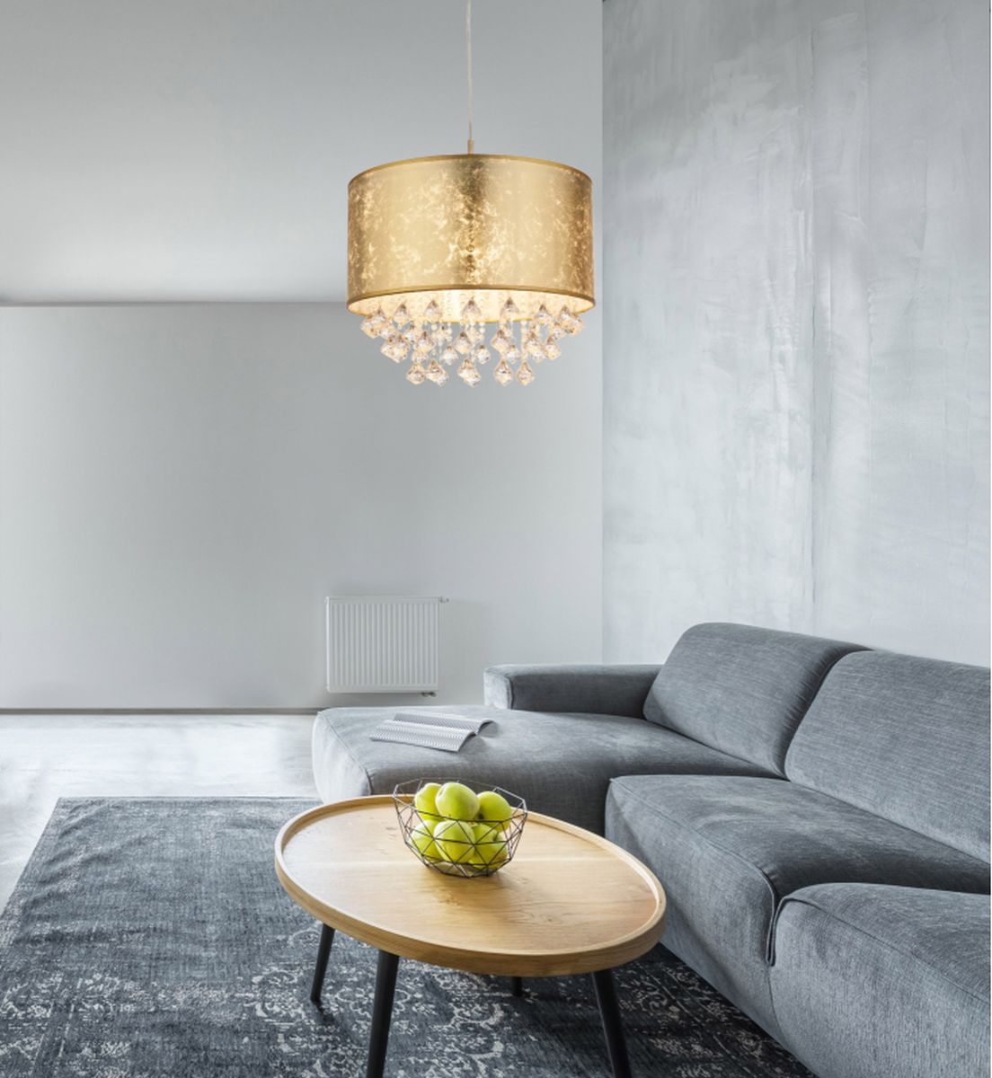 Globo Lighting Amy lampa wisząca 1x60W złota 15187H3