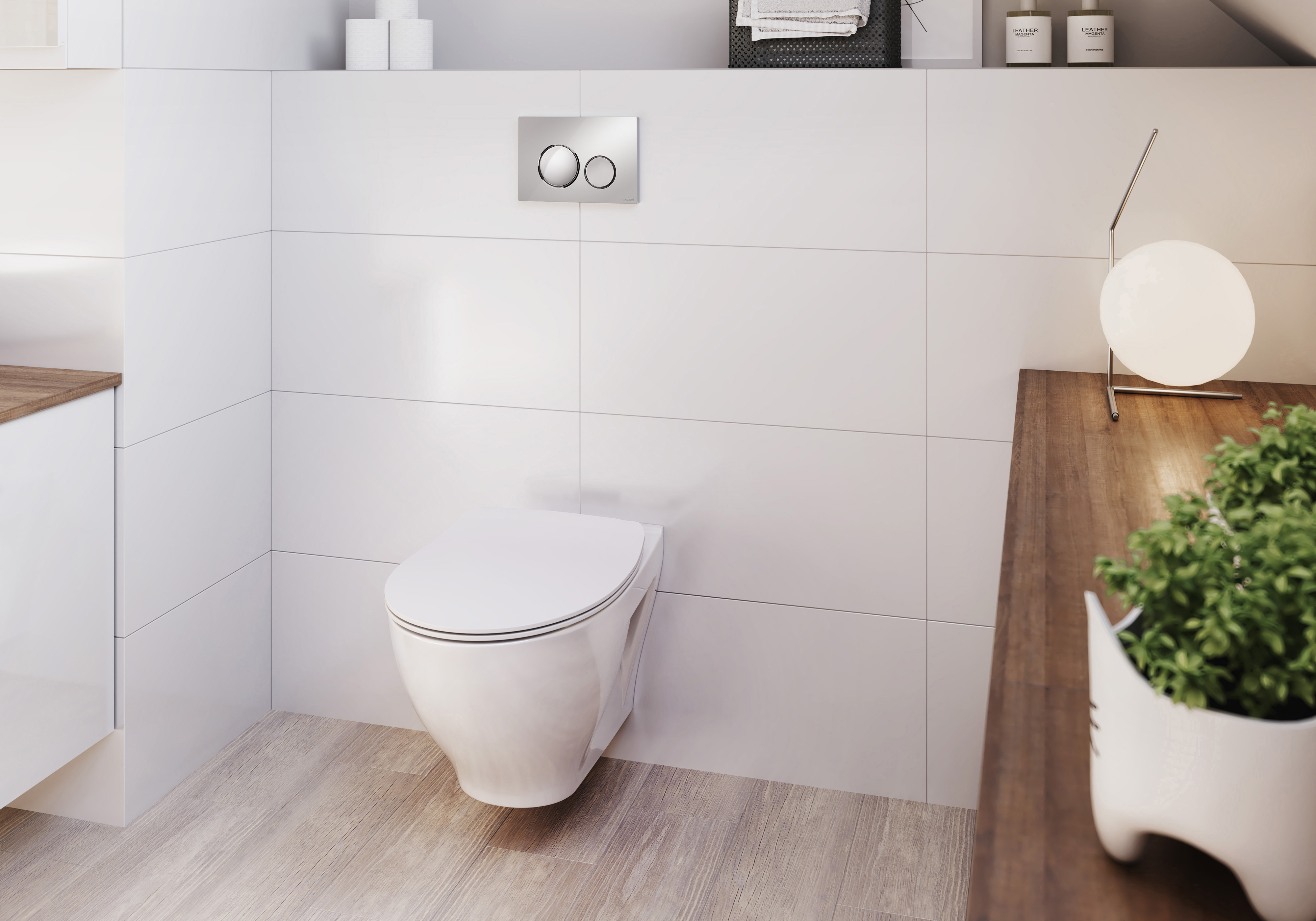 Cersanit Luna przycisk spłukujący do WC chrom mat/chrom połysk K97-0571 - Wysyłka w 24h