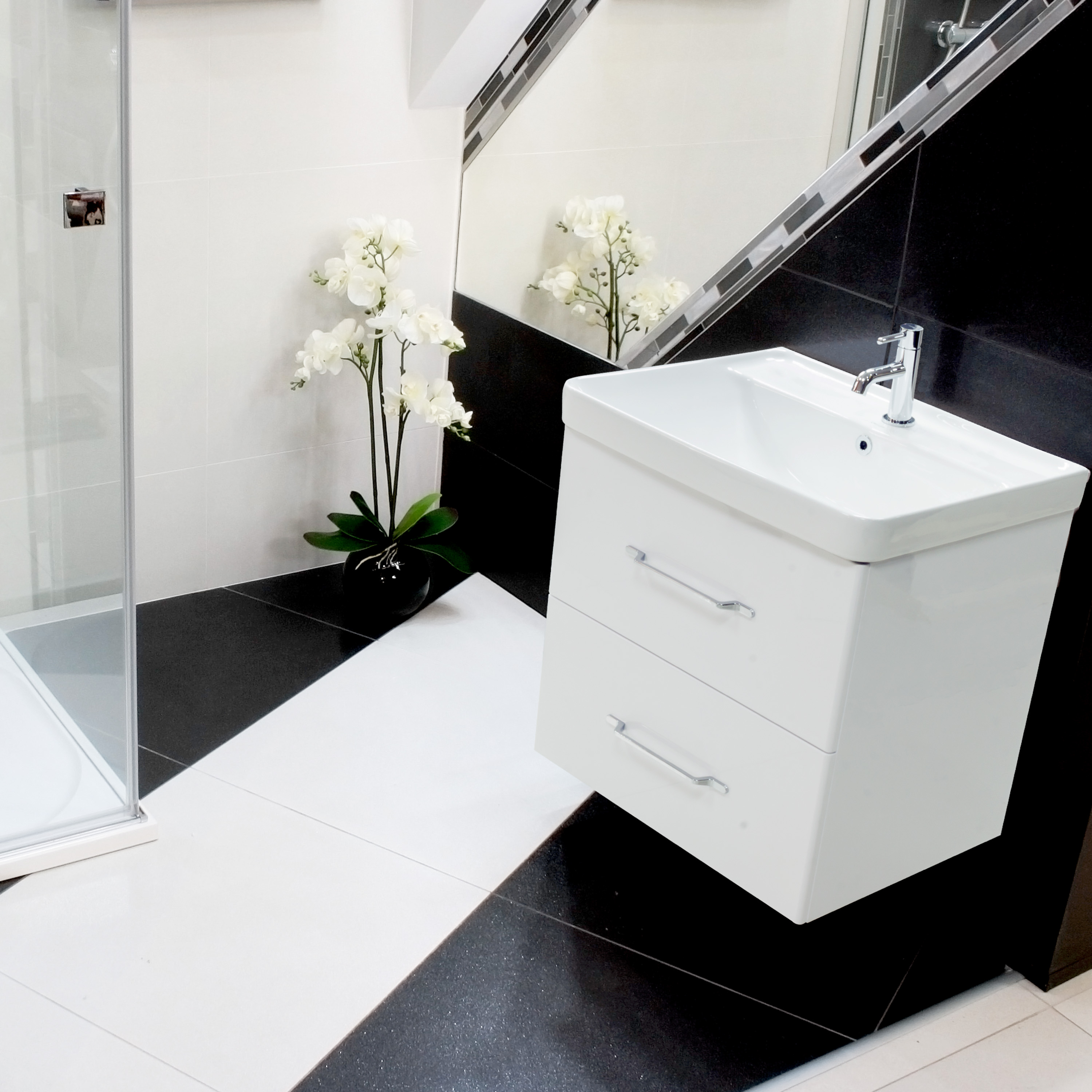 LaVita Nevada umywalka 60,5x47,5 cm prostokątna meblowa-wpuszczana biała - Wysyłka w 24h