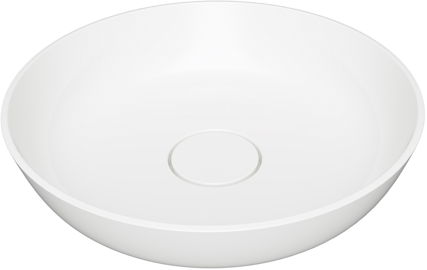 Omnires Silk umywalka 40 cm okrągła nablatowa biały polysk SILKR400BP - Wysyłka w 24h
