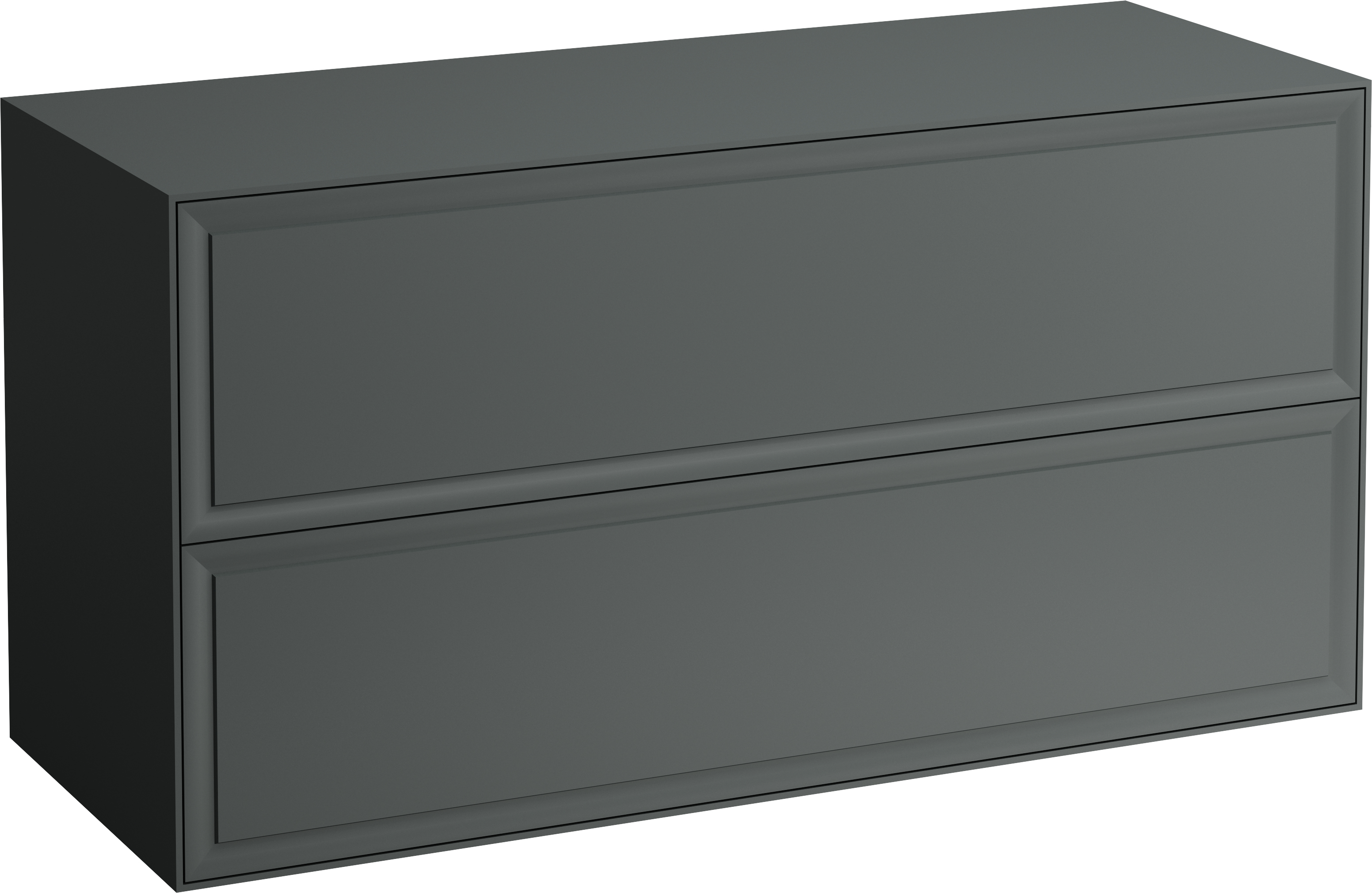 Laufen The New Classic szafka 117,5 cm podumywalkowa wisząca z blatem szary traffic mat H4060260856271