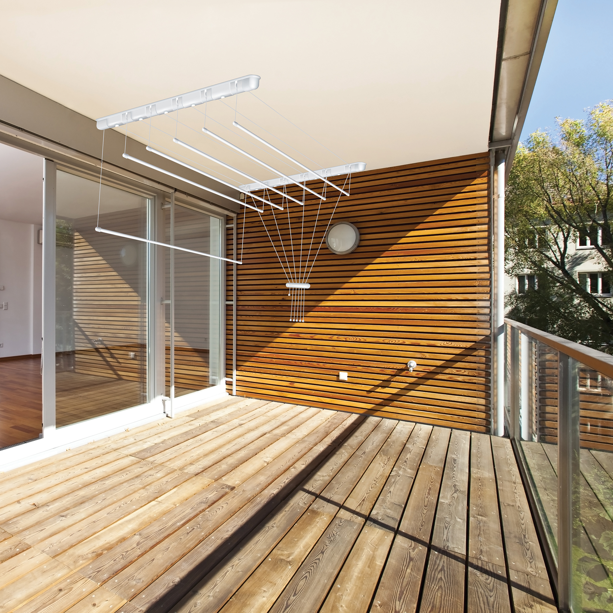 Sepio suszarka na pranie 6x160 cm sufitowa biała 10SUSSUF6PP16