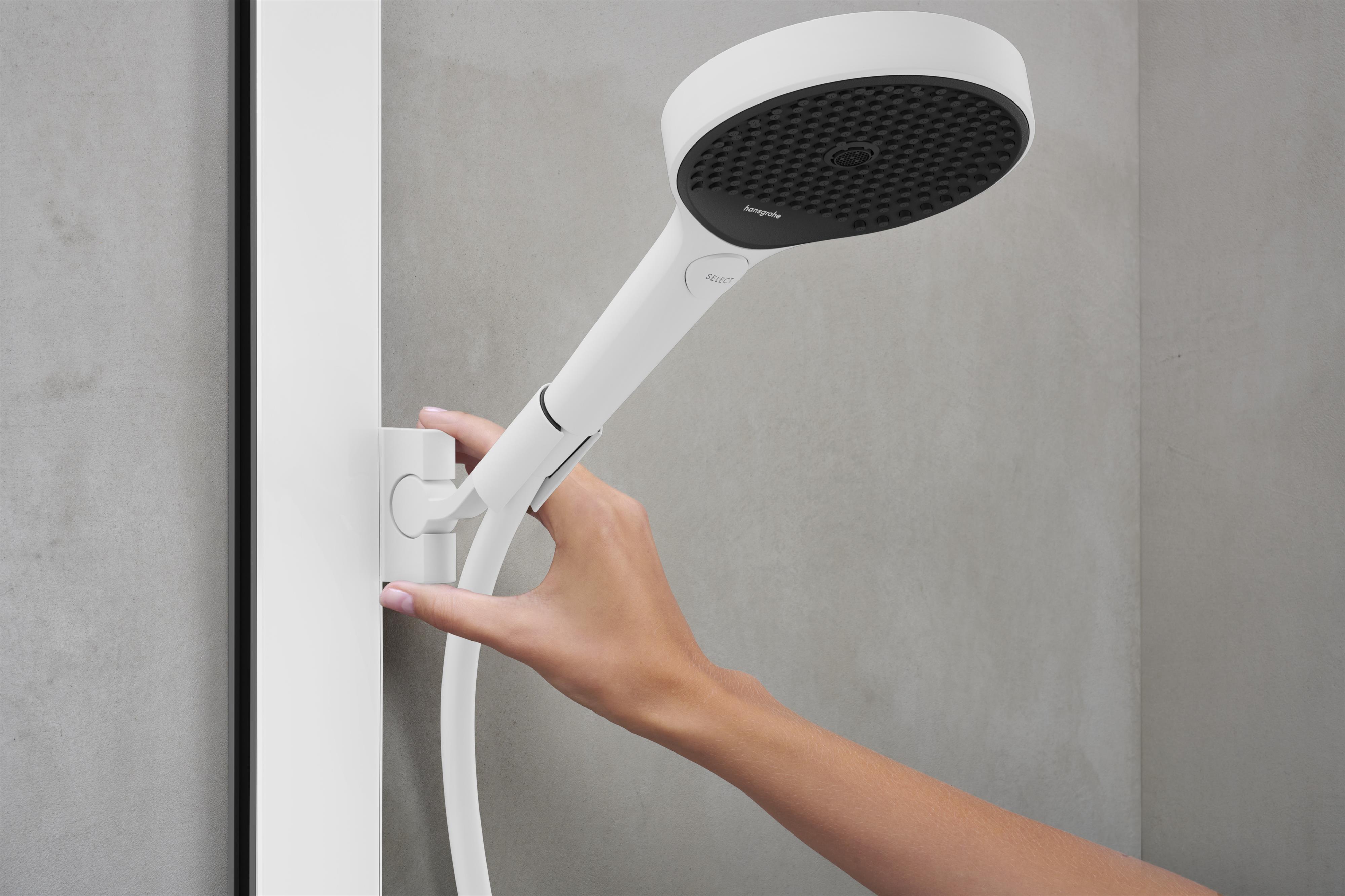 Hansgrohe Rainfinity ShowerTablet zestaw prysznicowy ścienny termostatyczny EcoSmart biały mat 28742700