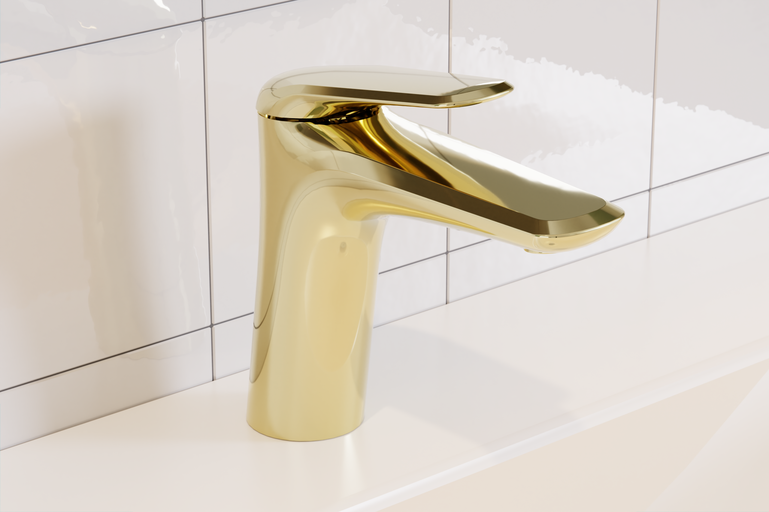 Comad Niagara bateria umywalkowa stojąca złota NIAGARA UM 03 GOLD 86001BG