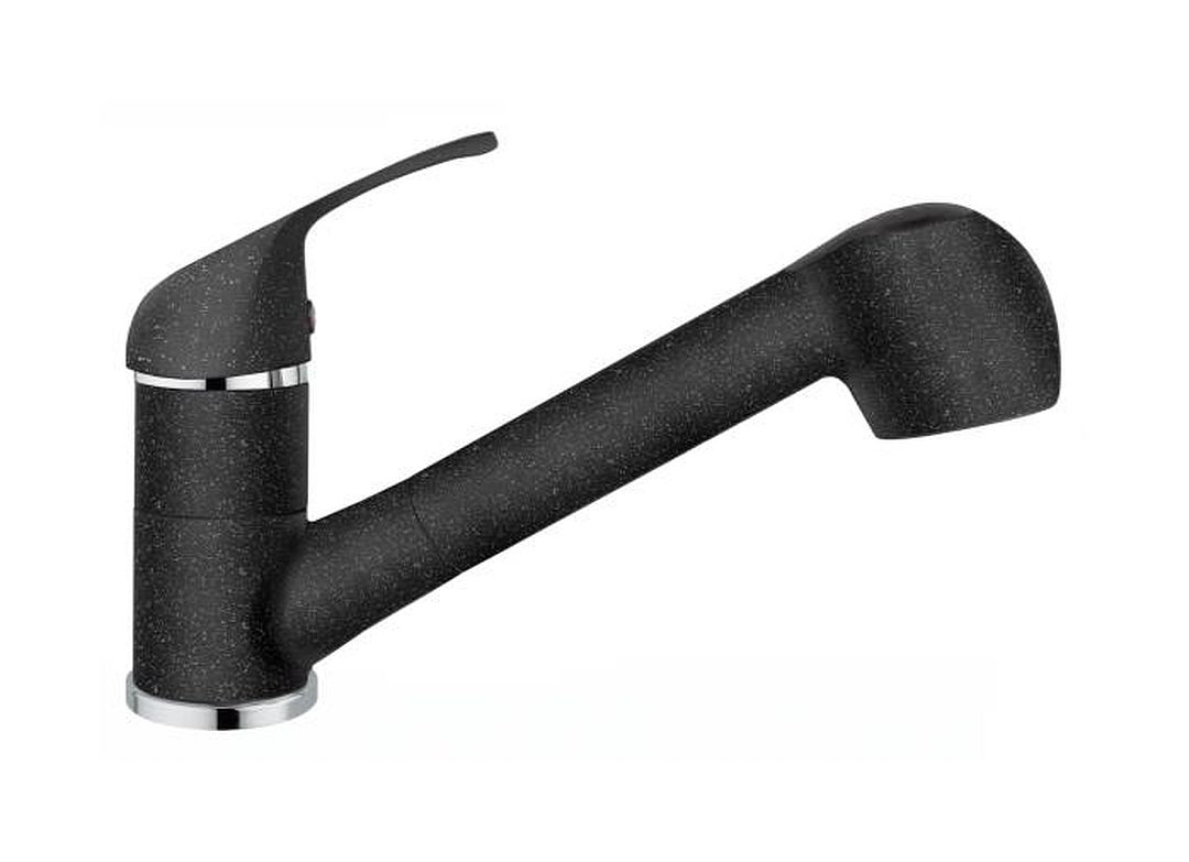 Pyramis Fido bateria kuchenna z wyciąganą wylewką czarna 090920138