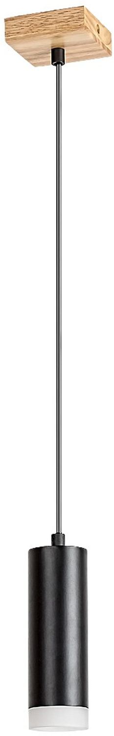 Rabalux Toras lampa wisząca 1x5W czarny/drewno 72121