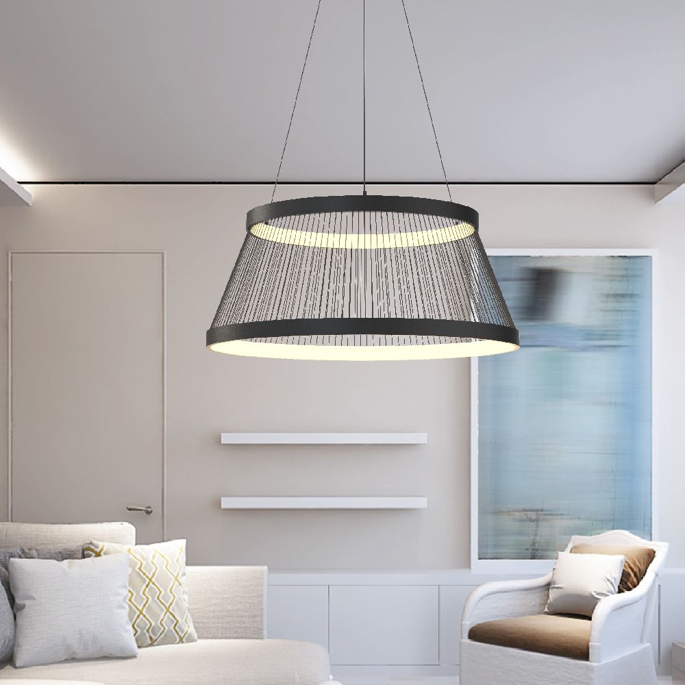 Zuma Line Balu lampa wisząca 1x57 W czarna MD3328-2M-3BT