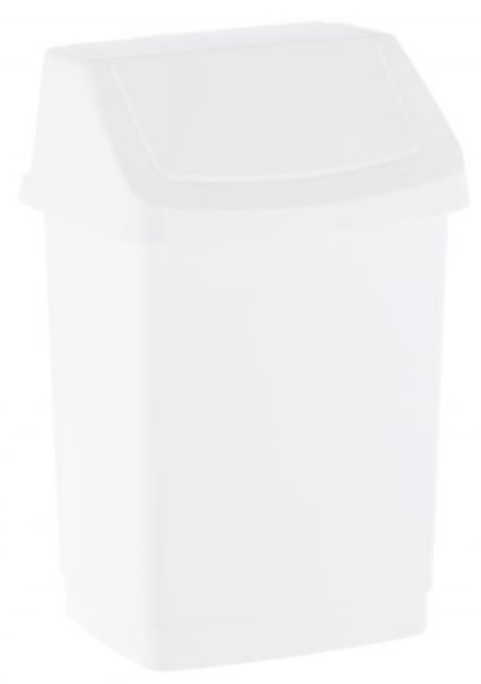 Merida kosz na śmieci 9 l z uchylną pokrywą biały B8A