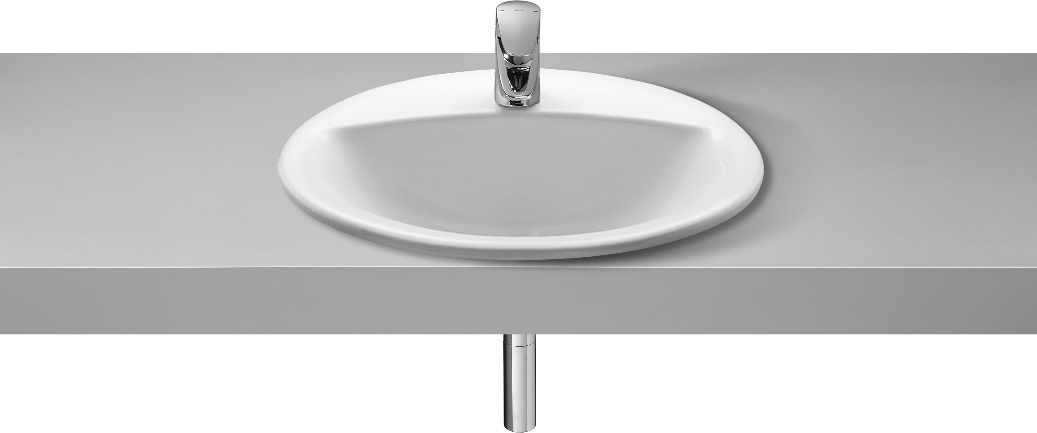 Roca Rodeo umywalka 52x41 cm owalna wpuszczana biała A327866000 - Wysyłka w 24h