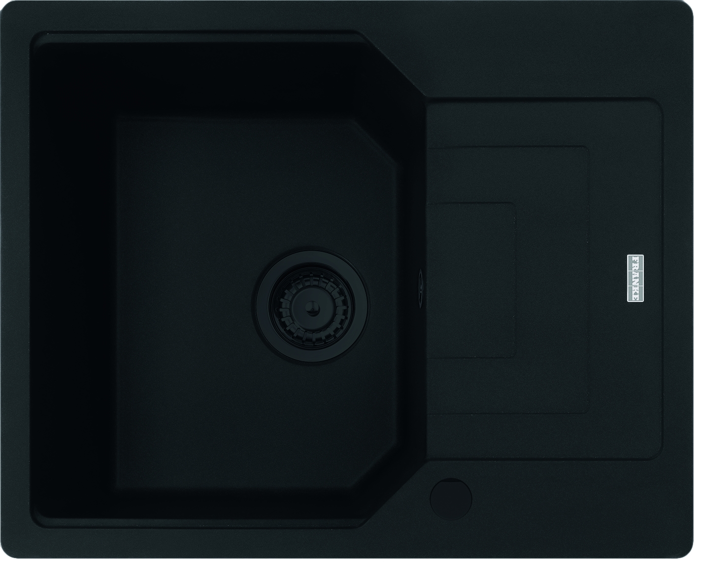Franke Urban UBG 611-62 GSC zlewozmywak 62x50 cm Fragranite czarny mat 114.0697.753