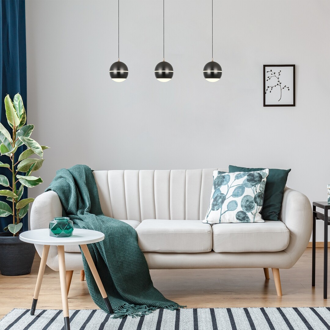 Rabalux Maelo lampa wisząca 1x6 W biała-czarna 72246