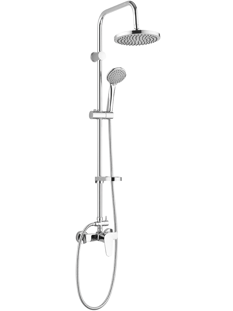 Kuchinox Intra zestaw prysznicowy ścienny z deszczownicą chrom PKI00OB - Wysyłka w 24h