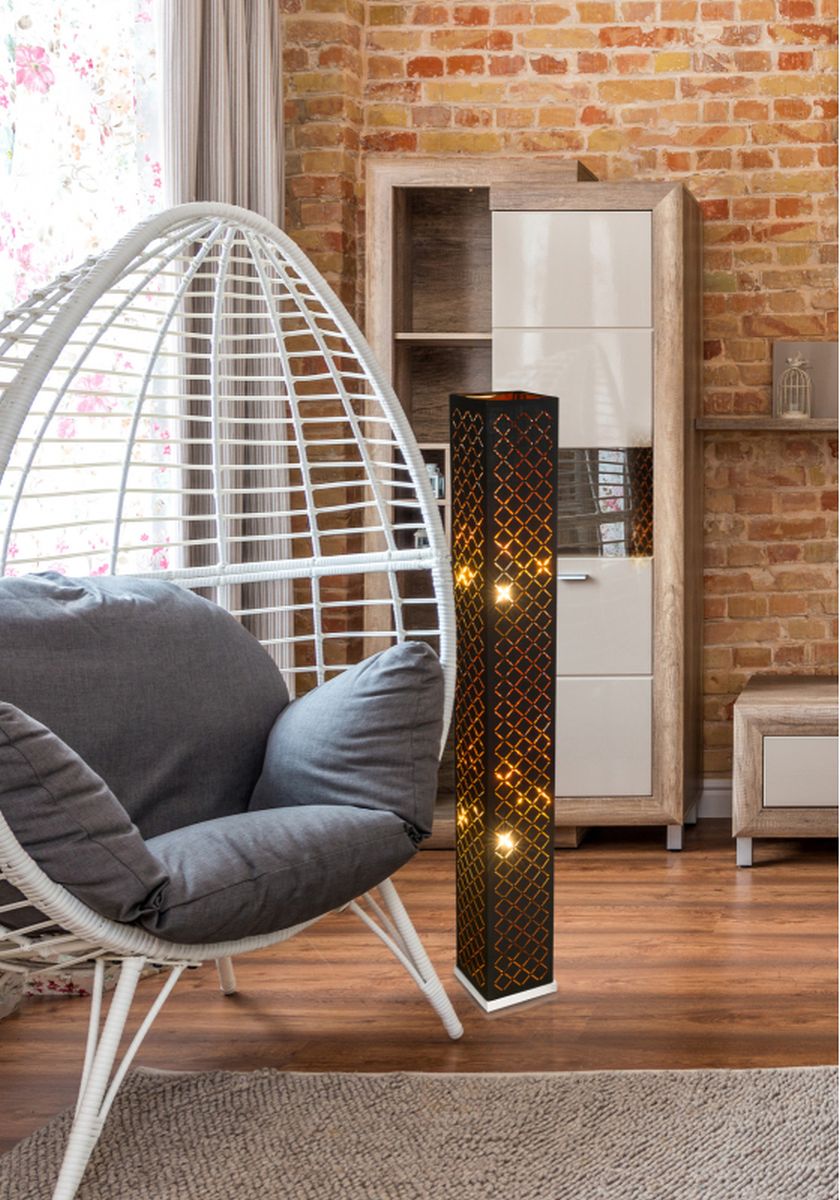 Globo Lighting Clarke lampa stojąca 2x40W czarna/złota 15229S2