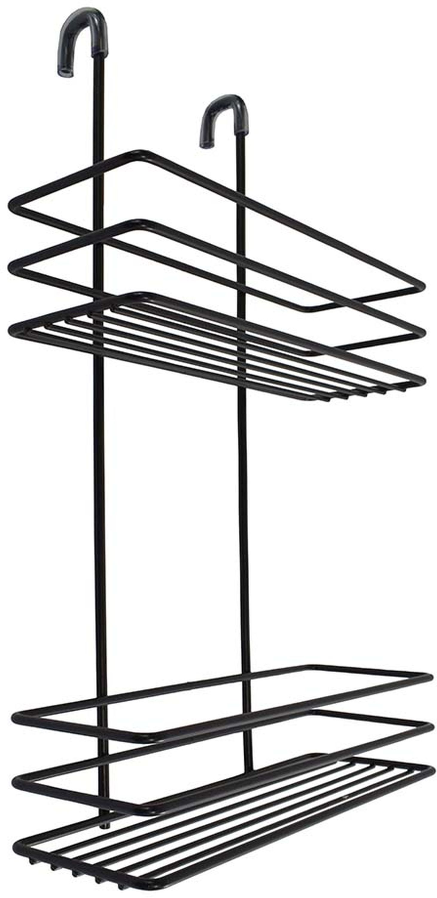 Sepio półka łazienkowa 23 cm podwójna czarna 10POLLAKABL2P