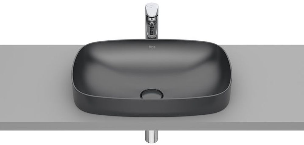 Roca Inspira Soft umywalka 55x37 cm wpuszczana onyks A327504640