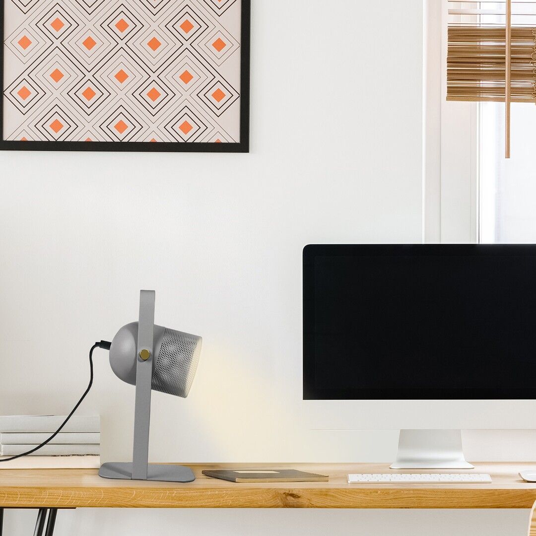 Rabalux Ronnie lampa stołowa 1x25W szara 5254