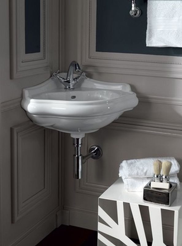 Kerasan Retro umywalka 41x41 cm ścienna biała 103201