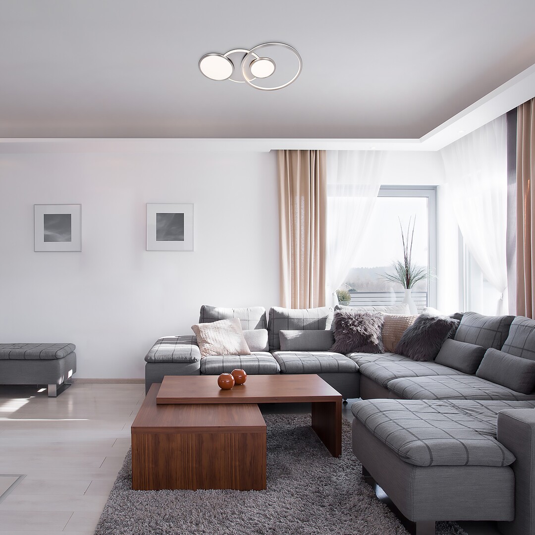 Rabalux Fulvia lampa podsufitowa 4x50W LED chrom satyna/biały 6890