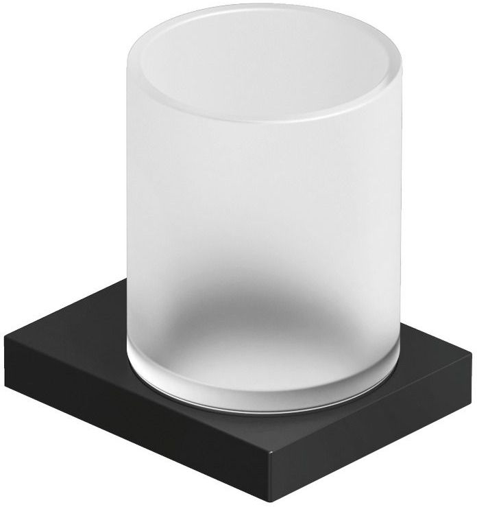 Kludi Vela C kubek do mycia zębów biały mat-czarny mat 3197539