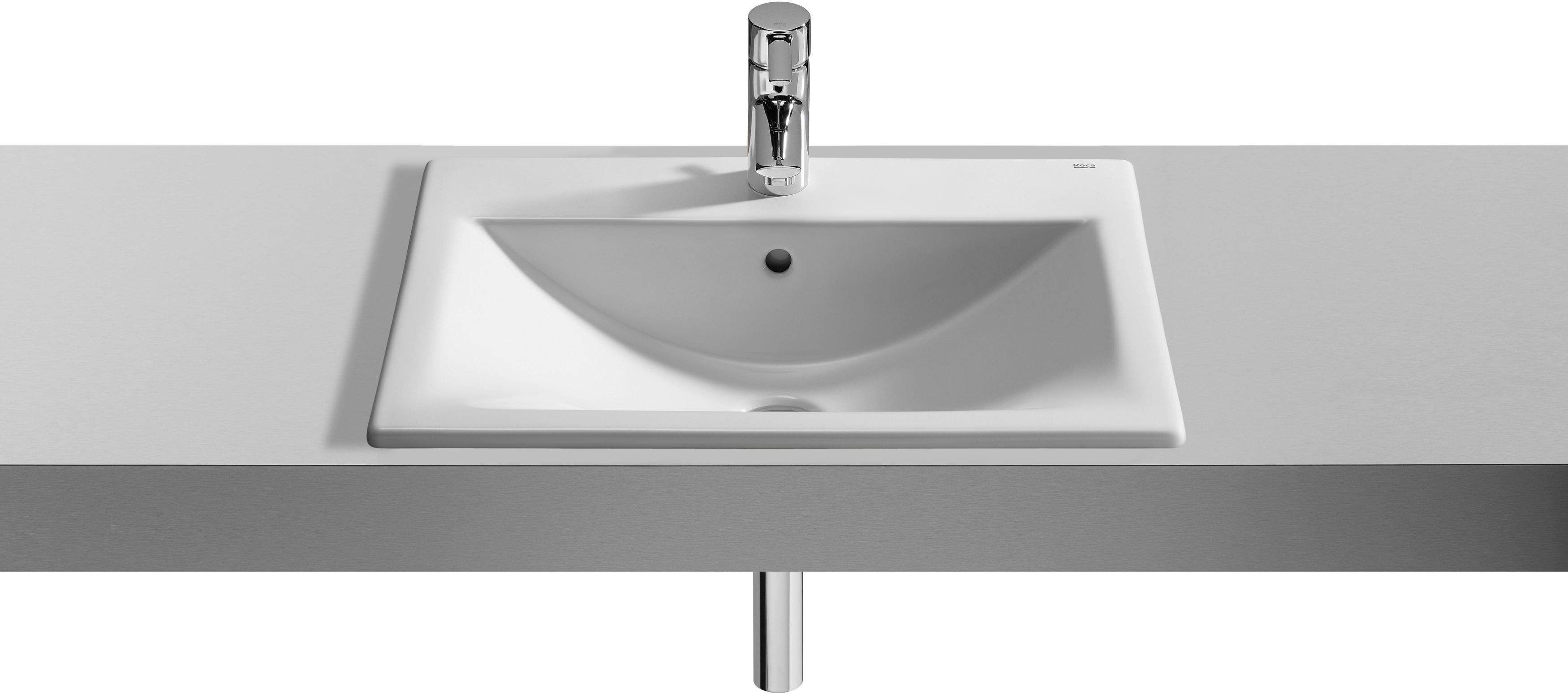 Roca Diverta umywalka 55x42,5 cm prostokątna wpuszczana biała A327116S00 - Wysyłka w 24h